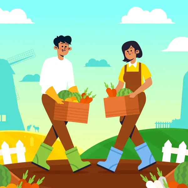 Illustration de la catégorie Le potager